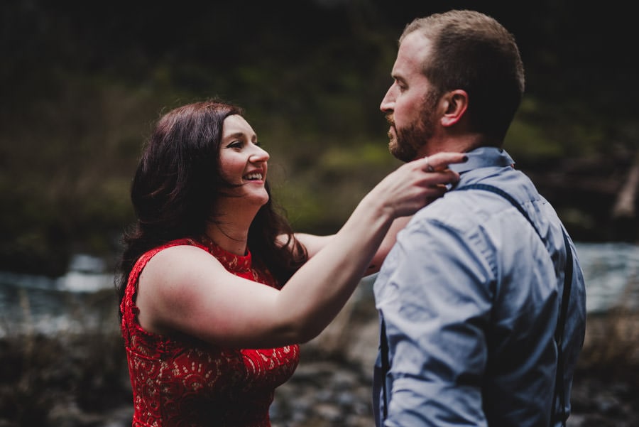 Abiqua Falls Waterfall Engagement Session Photography 010
