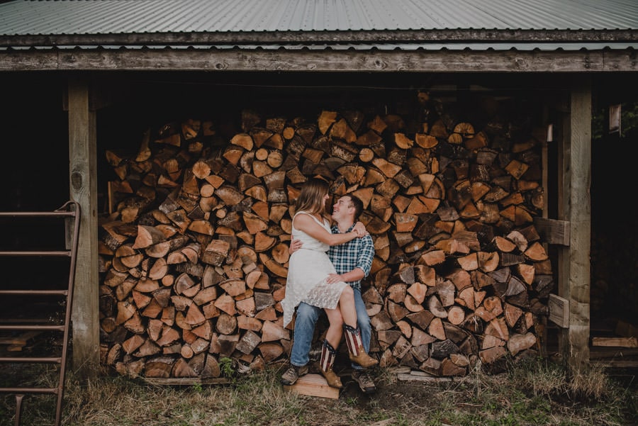 Woodland Washington Family Farm Engagement 007