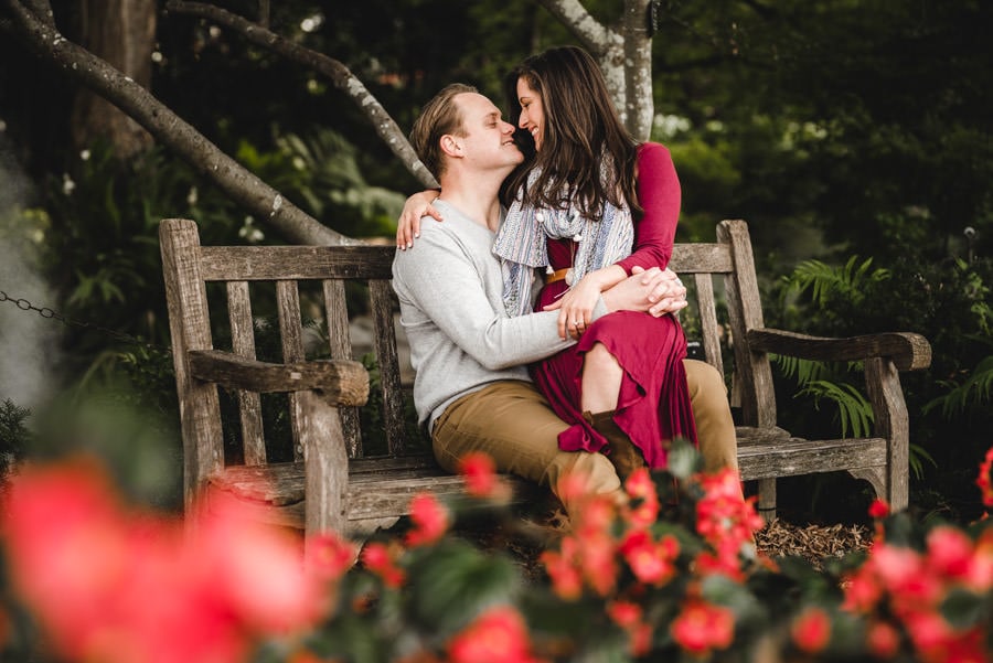Dallas Texas Arboretum Engagement Photography 009