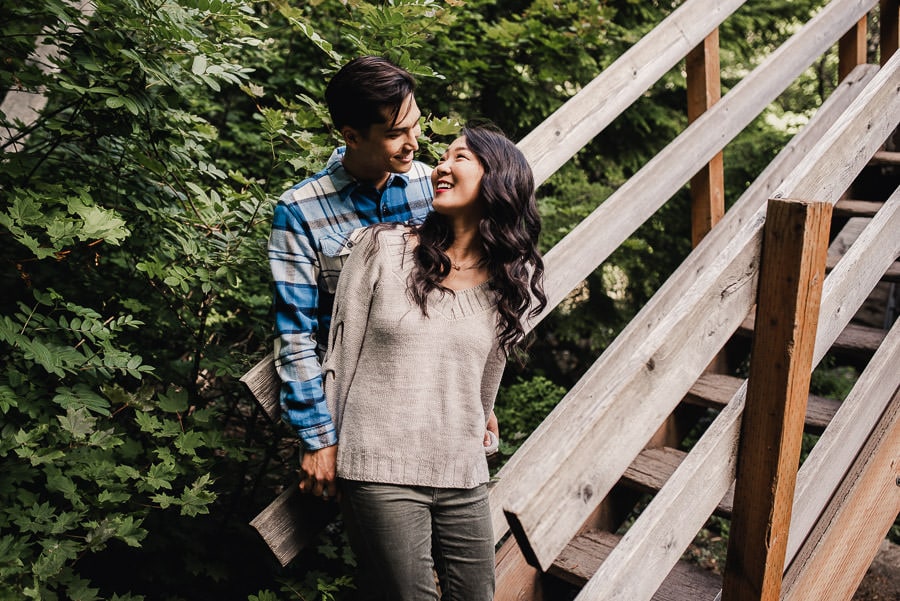 Tamanawas Falls Hike Engagement Session 008
