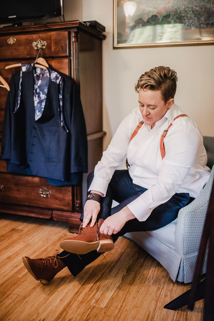 Village Ballroom Gay Wedding Photographer 010