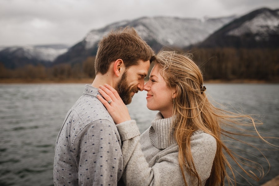Beacon Rock Cape Horn Engagement Photography 005