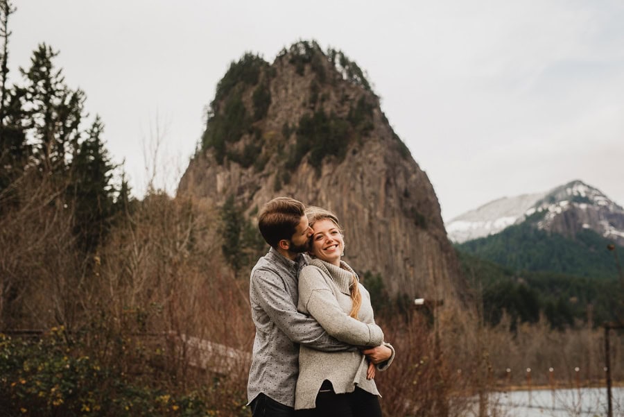 Beacon Rock Cape Horn Engagement Photography 009