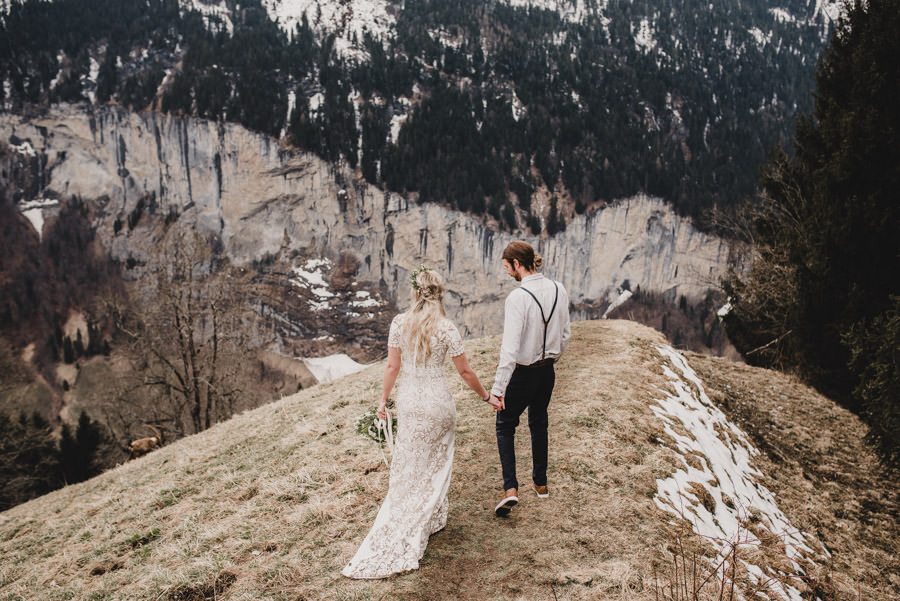 wilderness adventure elopement couple
