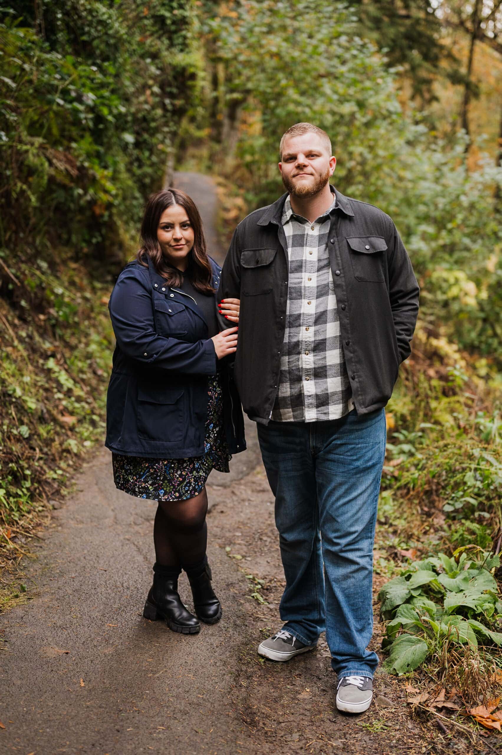 Latourell Falls Surprise Proposal Photography