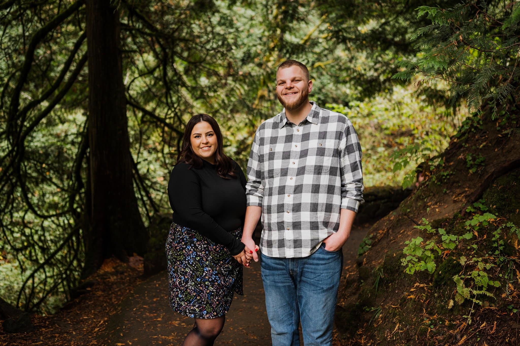 Latourell Falls Surprise Proposal Photography