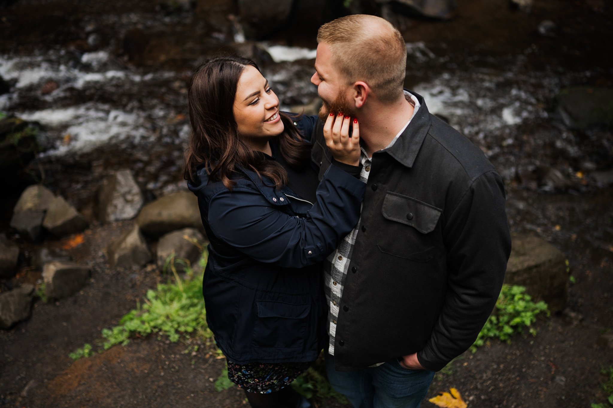 Latourell Falls Surprise Proposal Photography