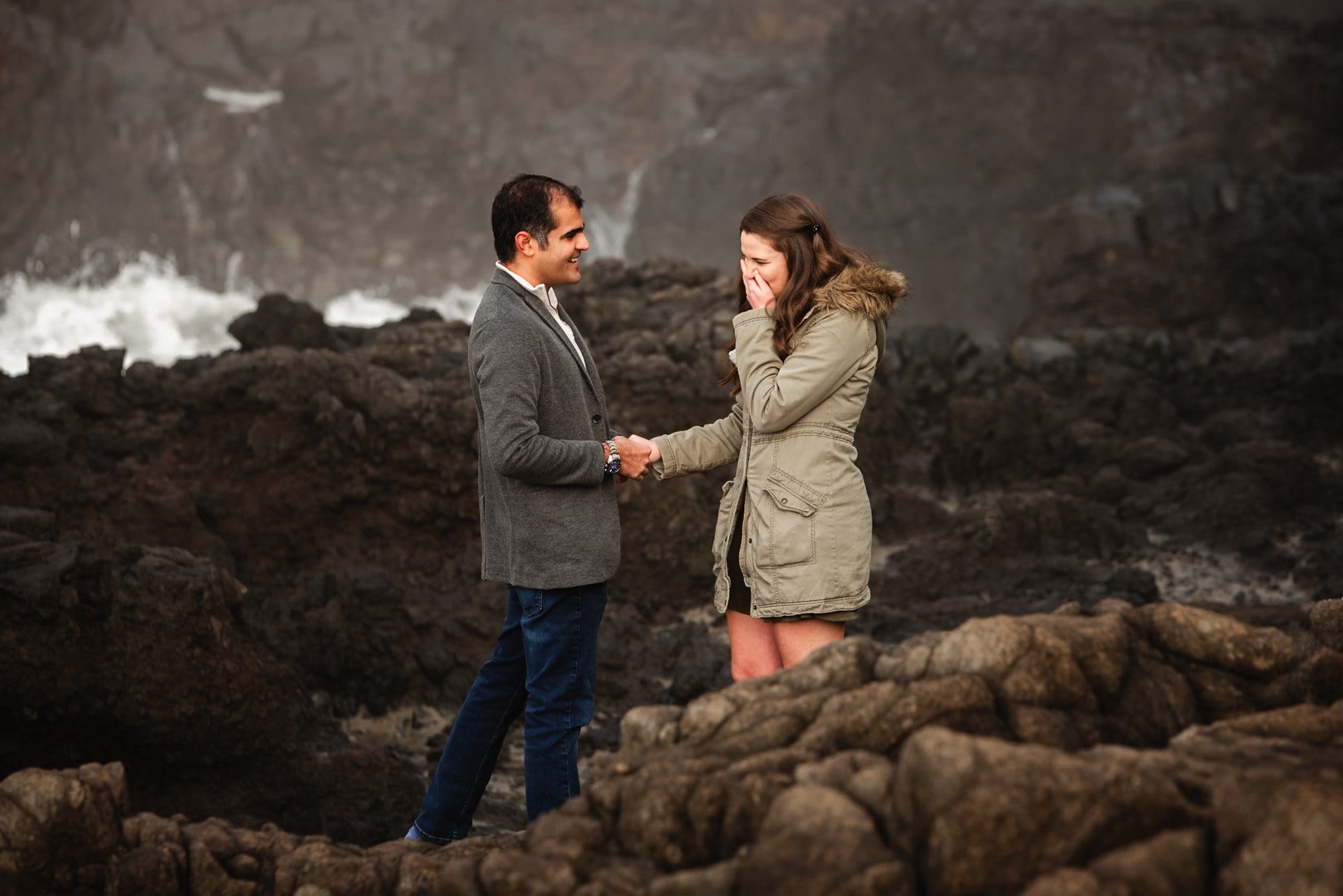 Oregon Coast Surprise Proposal Photography