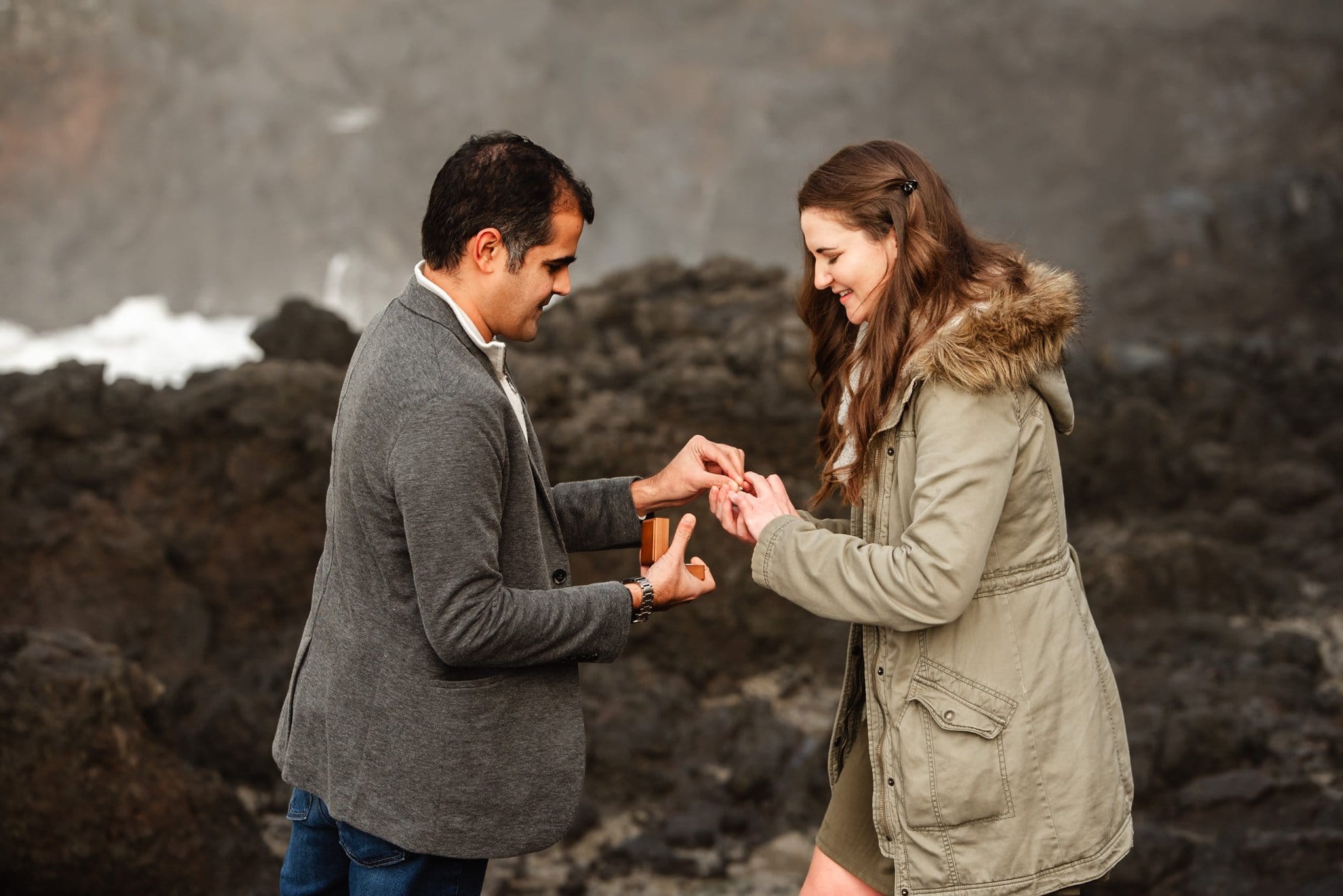Oregon Coast Surprise Proposal Photography