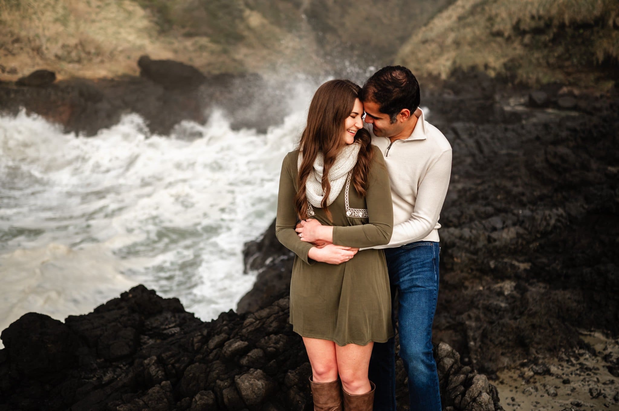Oregon Coast Surprise Proposal Photography