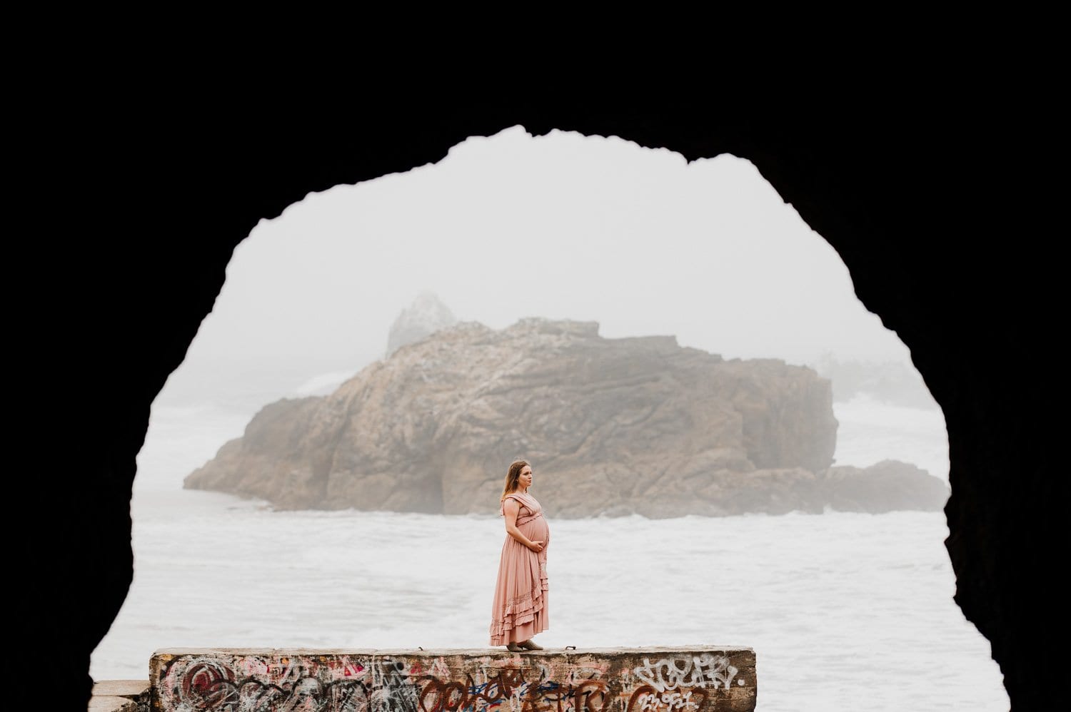 Sutro Bath San Francisco Maternity Session Photography
