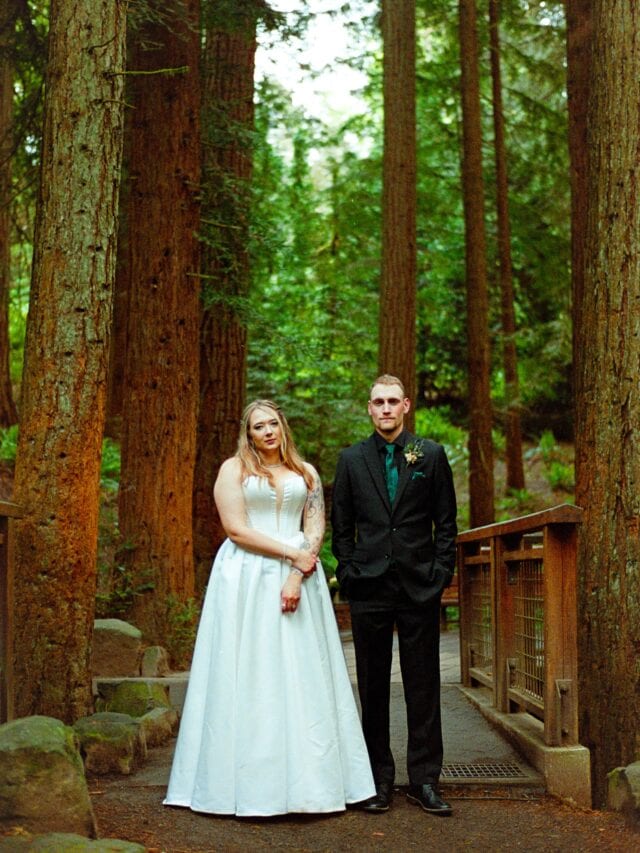 I’ve been wanting to add film to my wedding photography offerings for a while now and finally pulled the trigger on a Nikon F100 camera so that I could use some of the older lenses I already own with it. 

I casually shot a few rolls over the past couple months to get a feel for the camera and started dialing in my own at-home scanning set up. I don’t always love lab scans so I’ve been researching a way to make it efficient at the higher volumes that go along with weddings, and it feels like the pieces are falling into place. 

This here is the first real job, a small elopement, that I brought my film camera along to as a first test run and I shot sparingly throughout, just a couple rolls, while primarily shooting digital. 

Switching back and forth between film and digital is a little tricky because with film you don’t have the crazy high ISOs of digital that allow you to shot in really dark environments. So you have to mentally switch gears. On this day down at the Redwood Deck, it was quite overcast and dark beneath the trees, so I think I was shooting at about ~1/50th of a second out of necessity for most of these shots, which is crazy for movement, and kind risky handheld, but I made it work. 
 
Just a couple days later, I shot about 5 rolls at a large wedding, which really put my setup and my new balancing act to the test, so I’m looking forward to posting those in the coming days. 

There have definitely been some hiccups along the way, but I feel like I’m learning something new about this new process every day. 

While there’s a little bit of motion blur and not everything is perfectly in focus, it’s teaching me to let go of the need for everything to be perfect and lean more into the organic qualities.