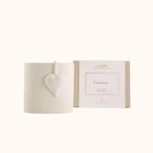 candle l'amour with heart, pendant special handmade candle royal Goedewaagen from l'aime candles