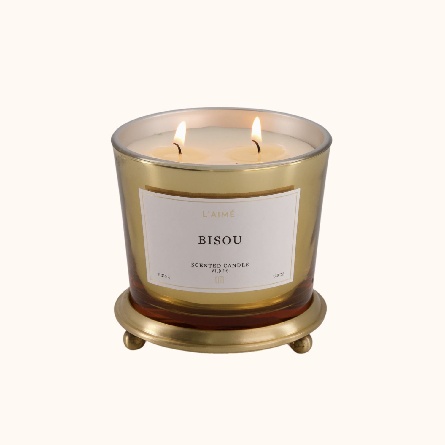 bisou scented candle l'aimé Candles with solid table stand model modern