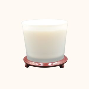 tafelstandaards l'aimé candles voor in Burgundy red, Bordeaux rood, uitgevoerd in aliminium