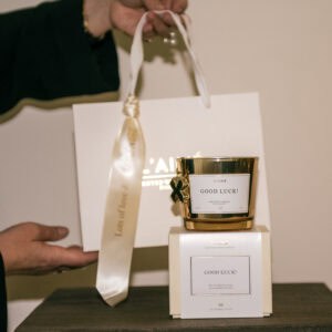 Giftset GOOD LUCK -350Gram met klavertje vier jewel