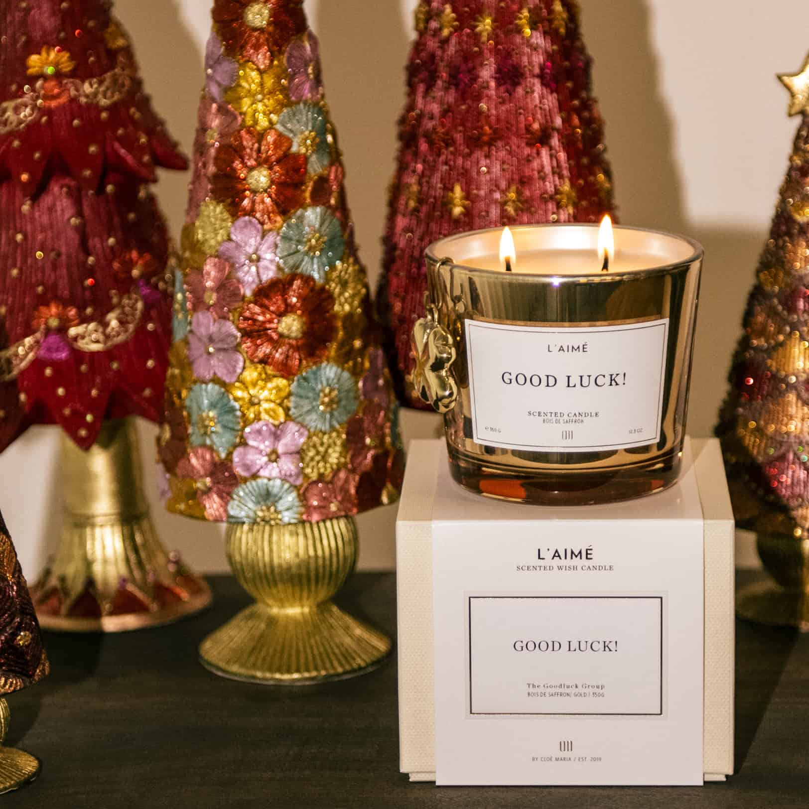 Giftset GOOD LUCK -350Gram met klavertje vier jewel - Afbeelding 2
