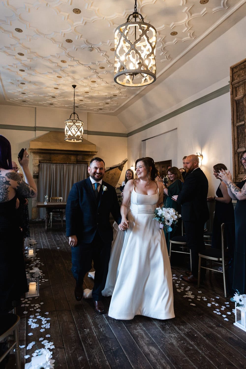 Photography of a DIY wedding in a manor house by London photographer Lauren Squire