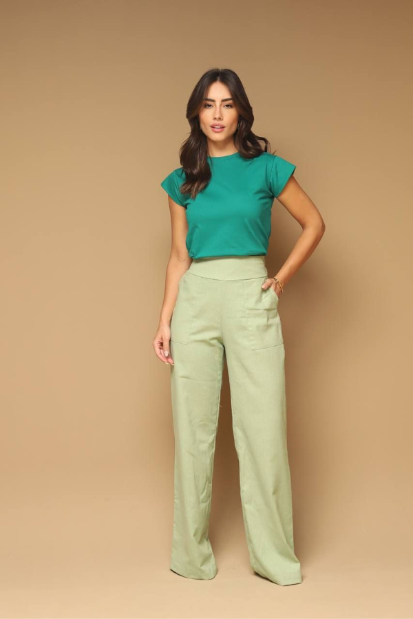 T-shirt Livia Muscle Verde imperial