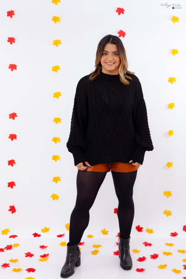 Tricô Silvia mangas bufantes