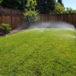 Making sure that the lawn is getting watered properly