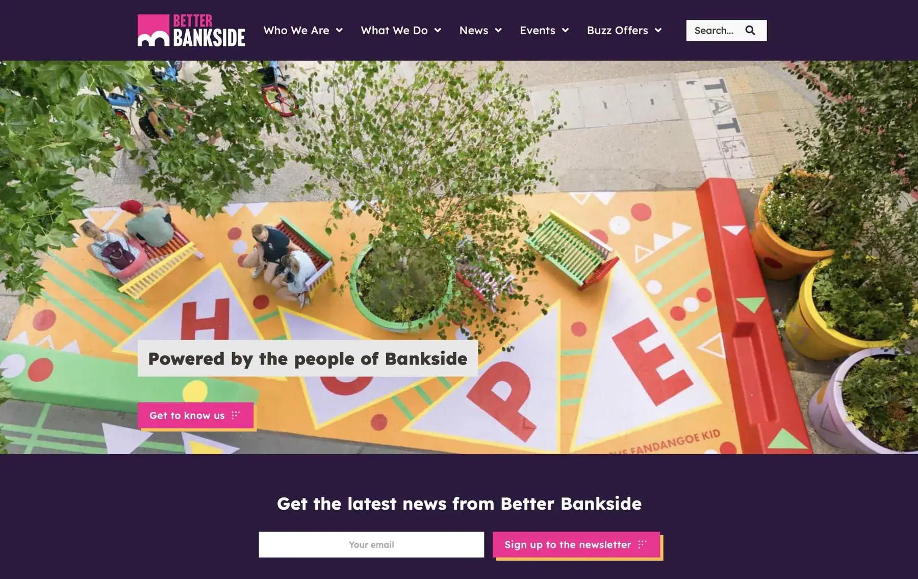 Better Bankside WordPress website