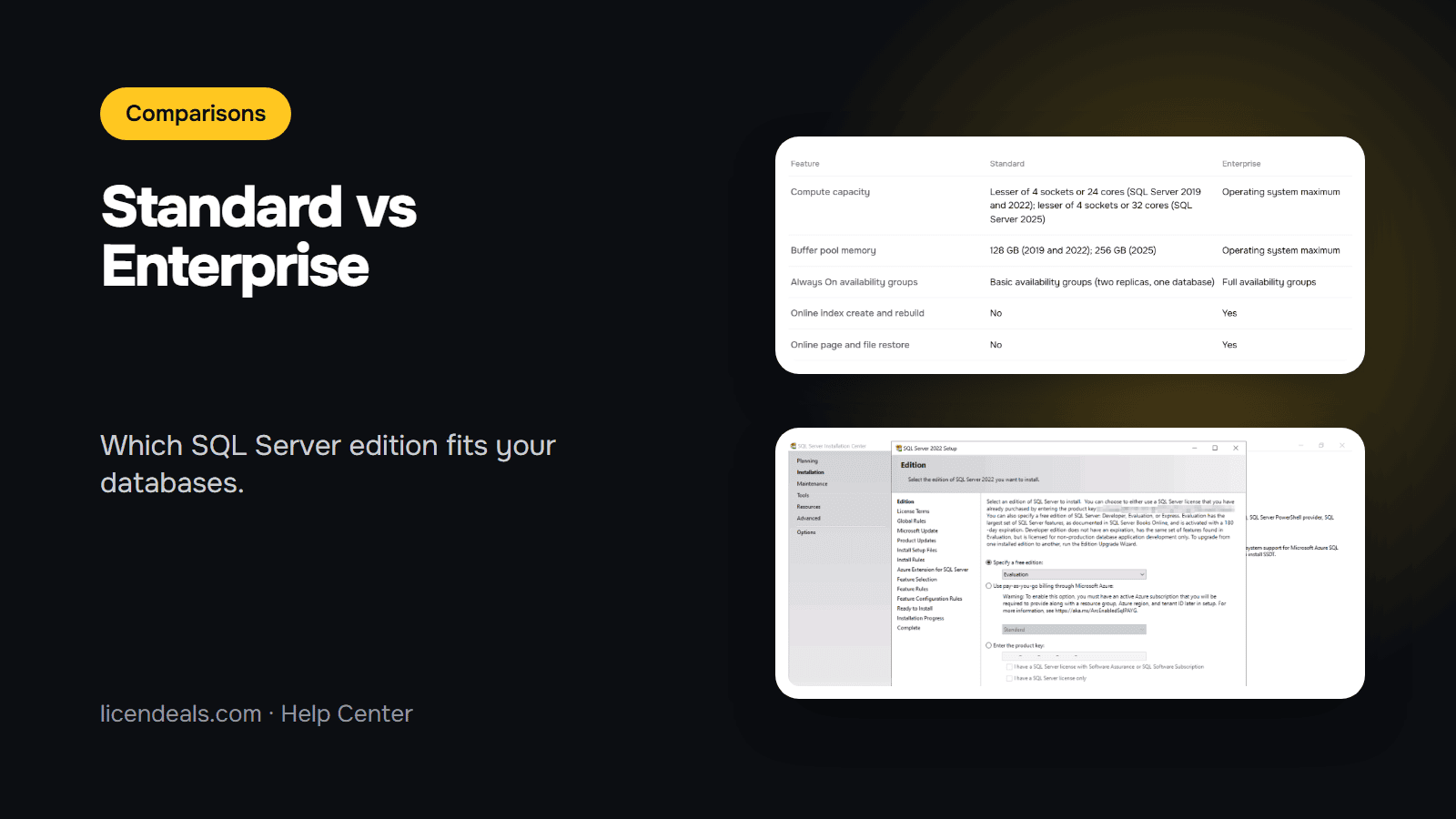 SQL Server Standard vs Enterprise: which edition do you need