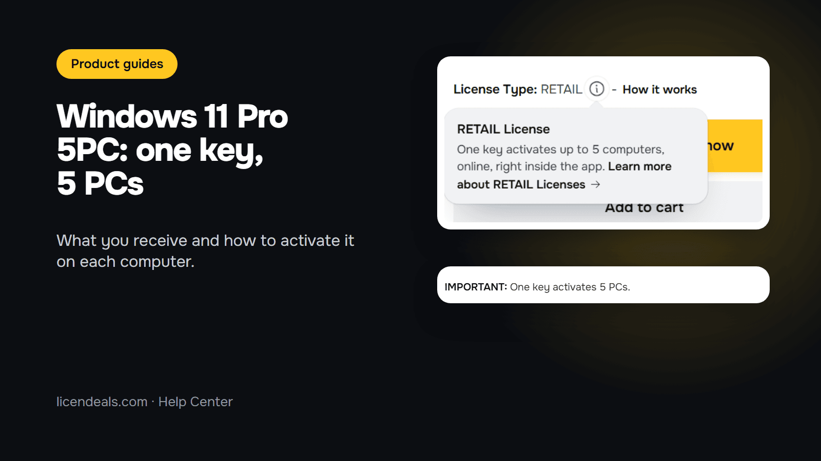 Windows 11 Professional 5PC: how one key activates 5 PCs