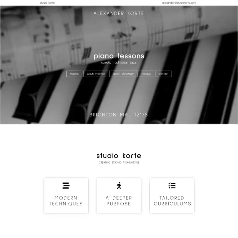 Piano keys with sheet music for Liteform piano lessons in Brighton MA.
