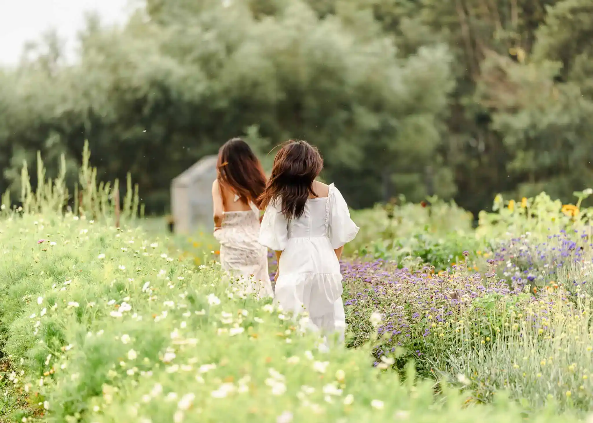 A joyful family poses for a maternity shoot, capturing love and connection in a beautiful outdoor setting.