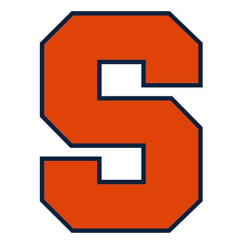 Syracuse University logo featuring an orange 'S' on a navy background.