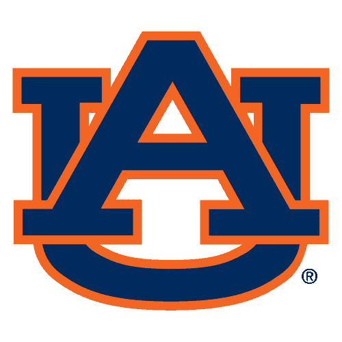 Auburn Tigers logo with navy blue and orange colors for Lou Groza Award.
