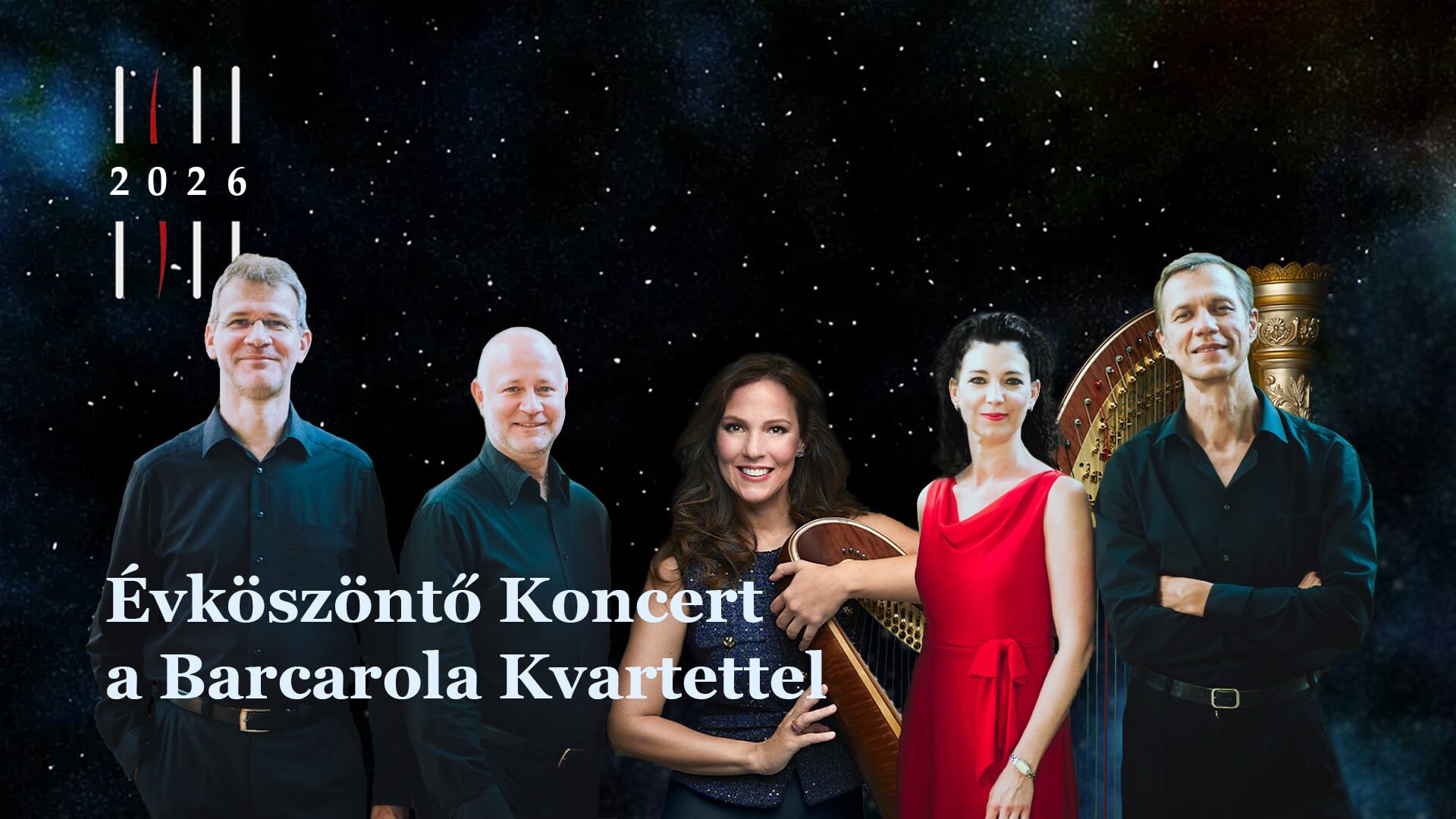 Évköszöntő koncert a Barcarola Kvartettel