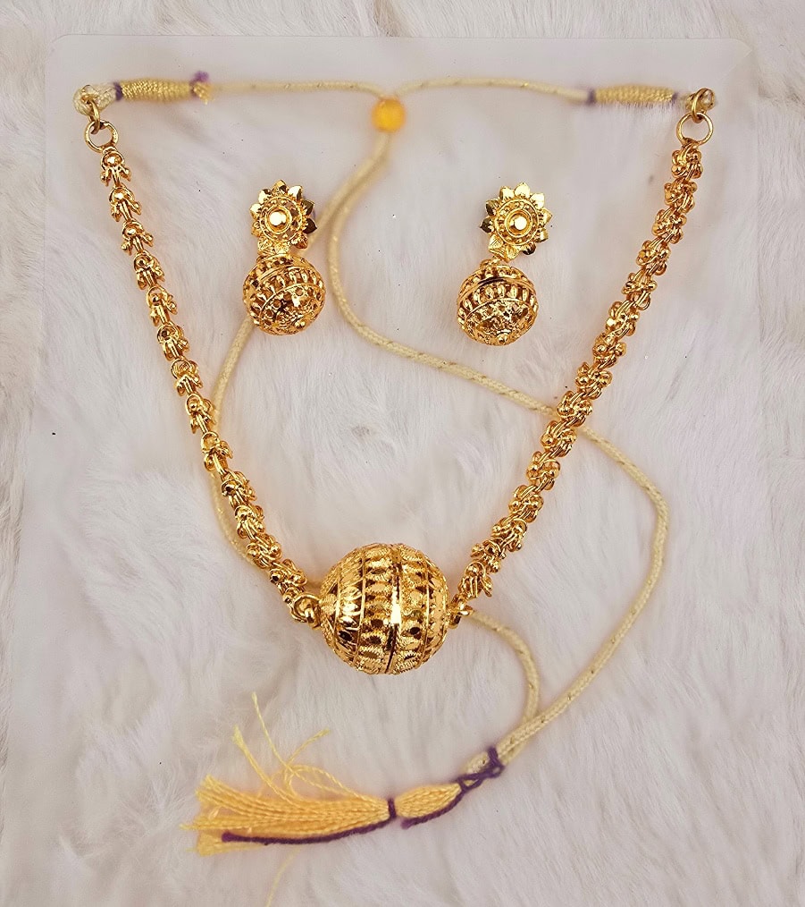 Filigree Choker & Earring Set (N-021)
