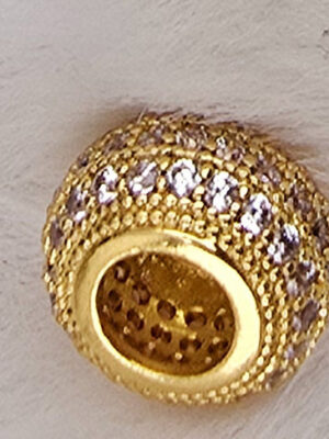 Luxury Bead Pendant – Sparkle & Sand-Blast Finish Collection (P-009-010)