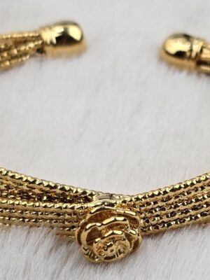 Rose Charm Multi-Strand Cuff Bracelet (Br-011)