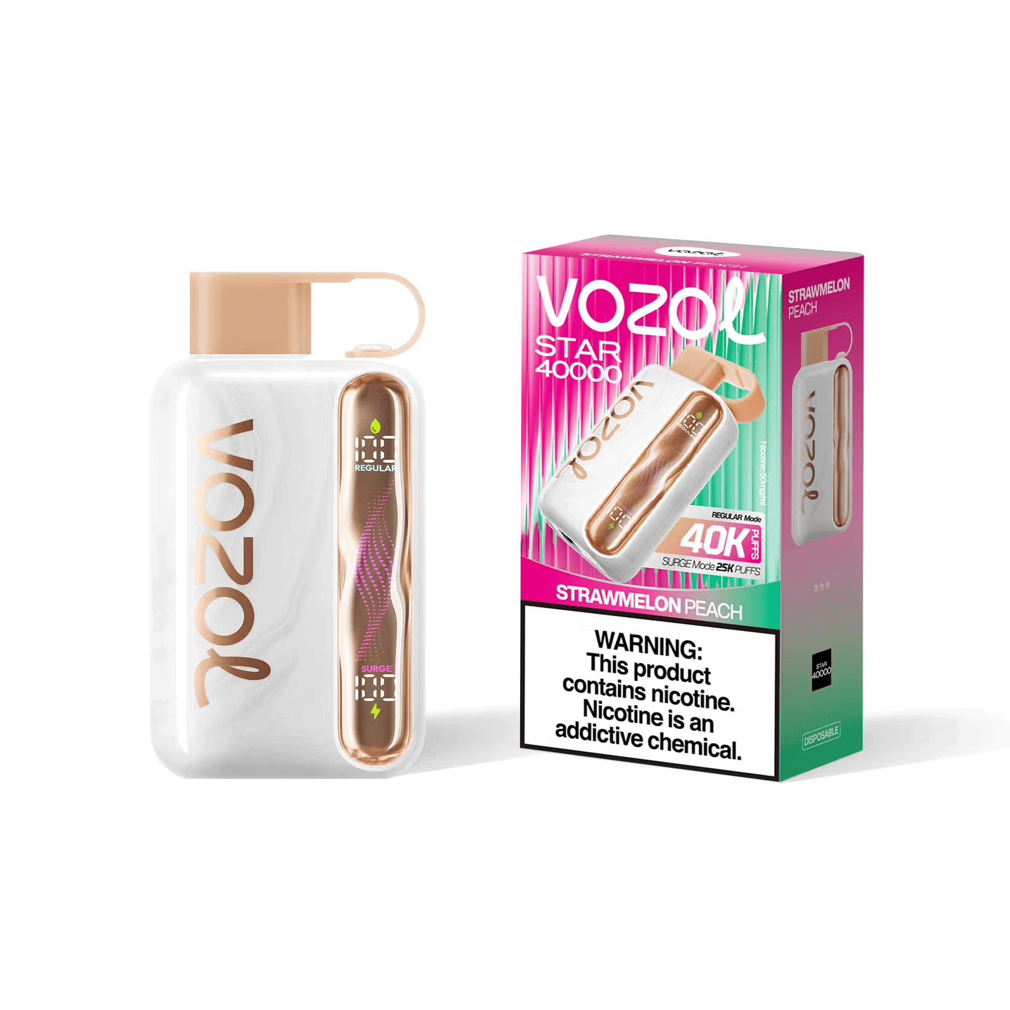 Vozol Star 40000 Strawmelon Peach