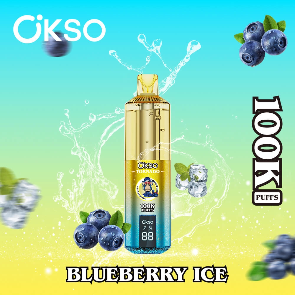 OKSO Tornado 100K Blueberry Ice
