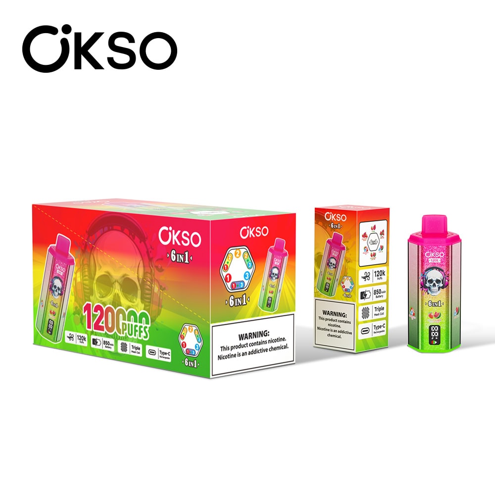 OKSO 6IN1 120K Strawberry Ice/Lush Ice/Mamba