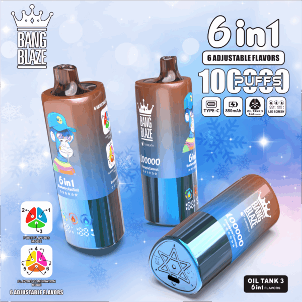 Bang Blaze 100K Pineapple Coconut/Blueberry Red Bull/Watermelon Ice