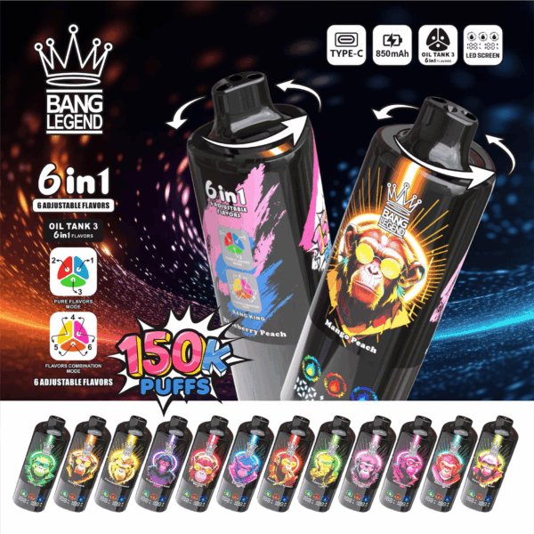 Bang Legend 150K Peach Ice/Mango Peach/Blueberry Peach