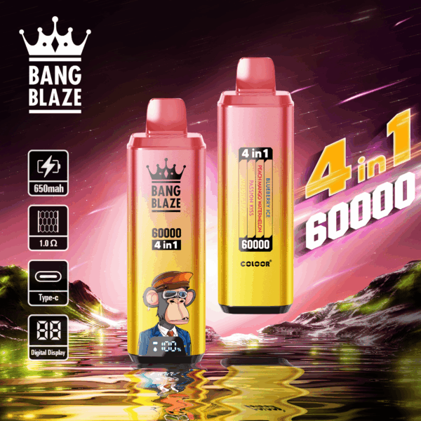 Bang Blaze 60000 Blueberry Ice/Peach Mango Watermelon/Passion Kiss/Melon Apple