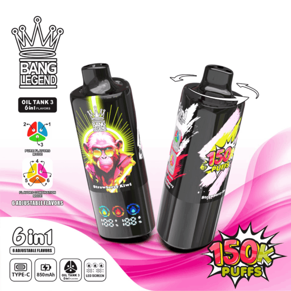 Bang Legend 150K Strawberry Ice/Strawberry Kiwi/Strawberry Lychee