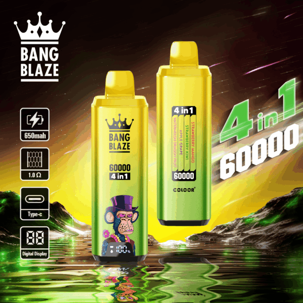 Bang Blaze 60000 Strawberry Mango/Strawberry Kiwi/Apple Grape/Watermelon Dragon Fruit