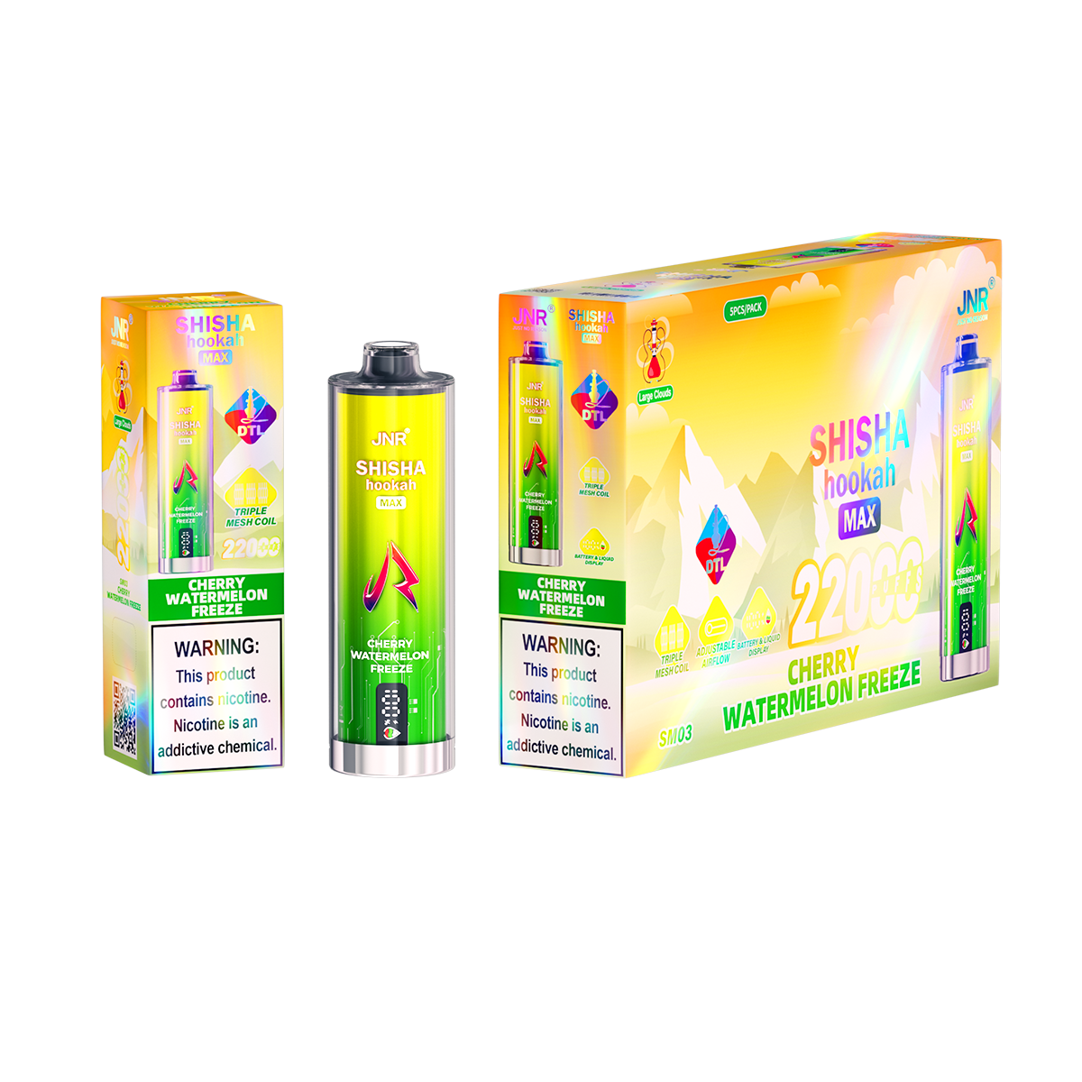 JNR Shisha Max 22000 Cherry Watermelon Freeze