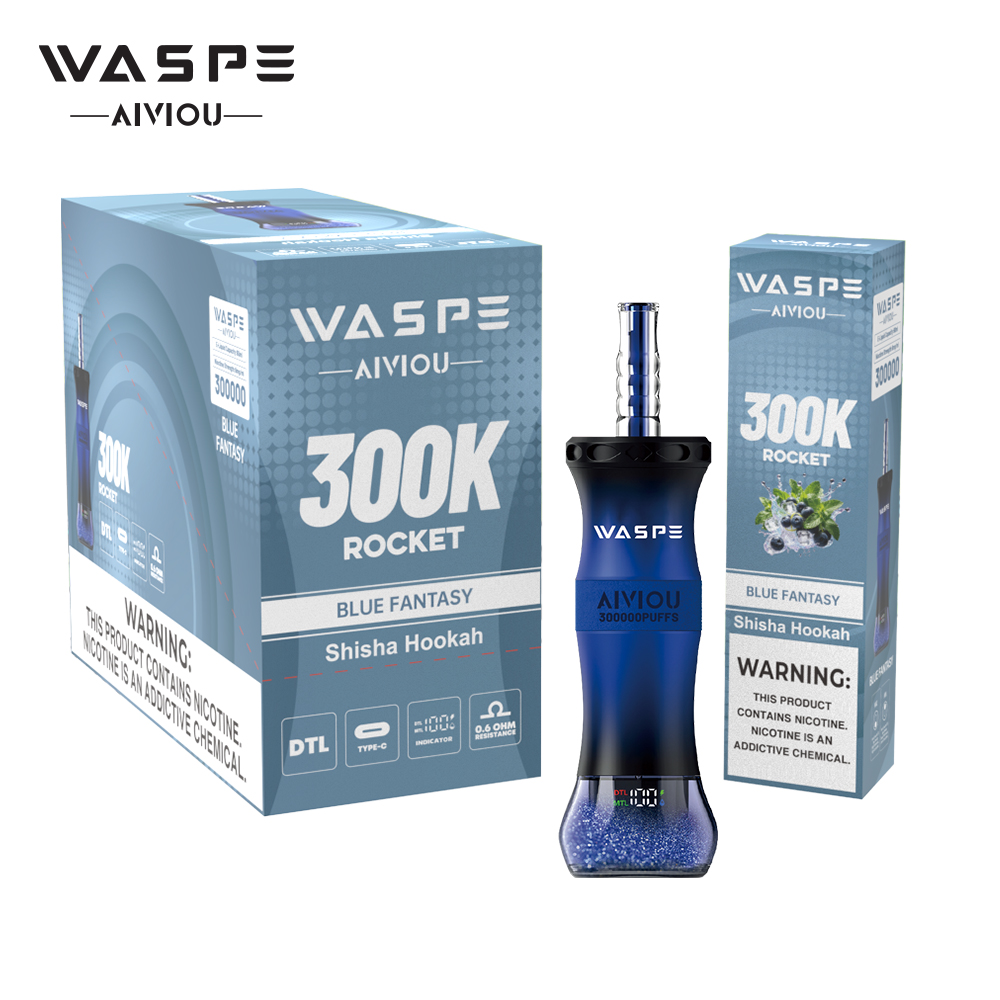 WASPE Shisha Hookah 300K Blue Fantasy