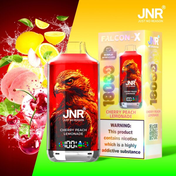JNR Falcon X 18000 Cherry Peach Lemonade
