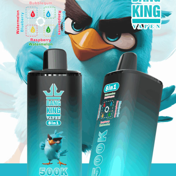 Bang King 500K Watermelon Bubblegum/Blueberries Raspberries/Raspberry Watermelon/Watermelon Blueberry