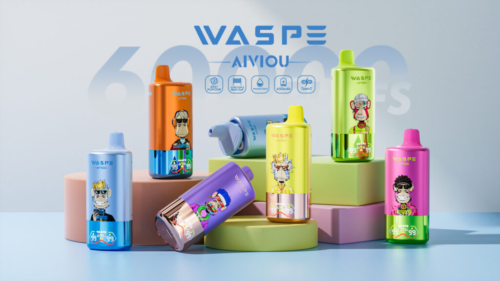 WASPE 60000 Grape Ice/Strawberry Candy/Strawberry Raspberry Cherry