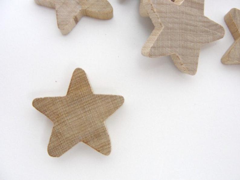 12 traditional wooden stars